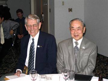 Charlie Hanson (left), Tom-Nawata (right) at IEEE SAS 50th AGM
